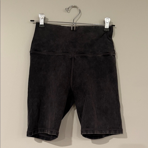 aerie Pants - Aerie 7” inseam bike shorts in washed black
